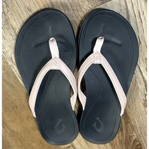 Brand New OluKai Ho'Opio Thongs Flip-Flops Sandals Women's Size 7 Pink Beach
